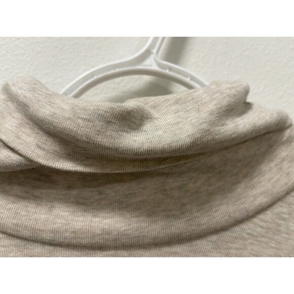 J. Jill Relaxed Beige Soft Pima Cotton Blend Turtleneck Size Small - Picture 4 of 10